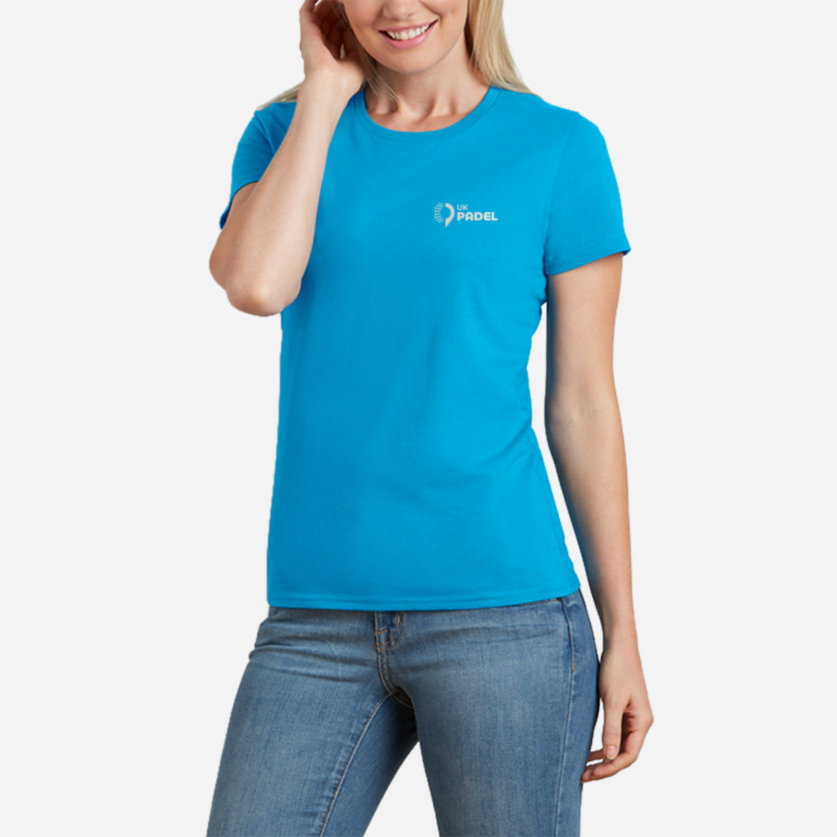 UK Padel Softstyle™ women's ringspun t-shirt ( UK Padel logo)